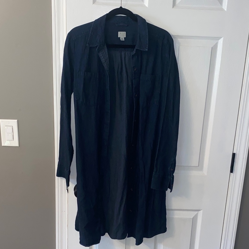 a new day Women's Navy Long Sleeve Dress